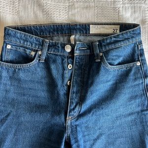 Rag & Bone Jeans Alex High-Rise Straight - Size 27